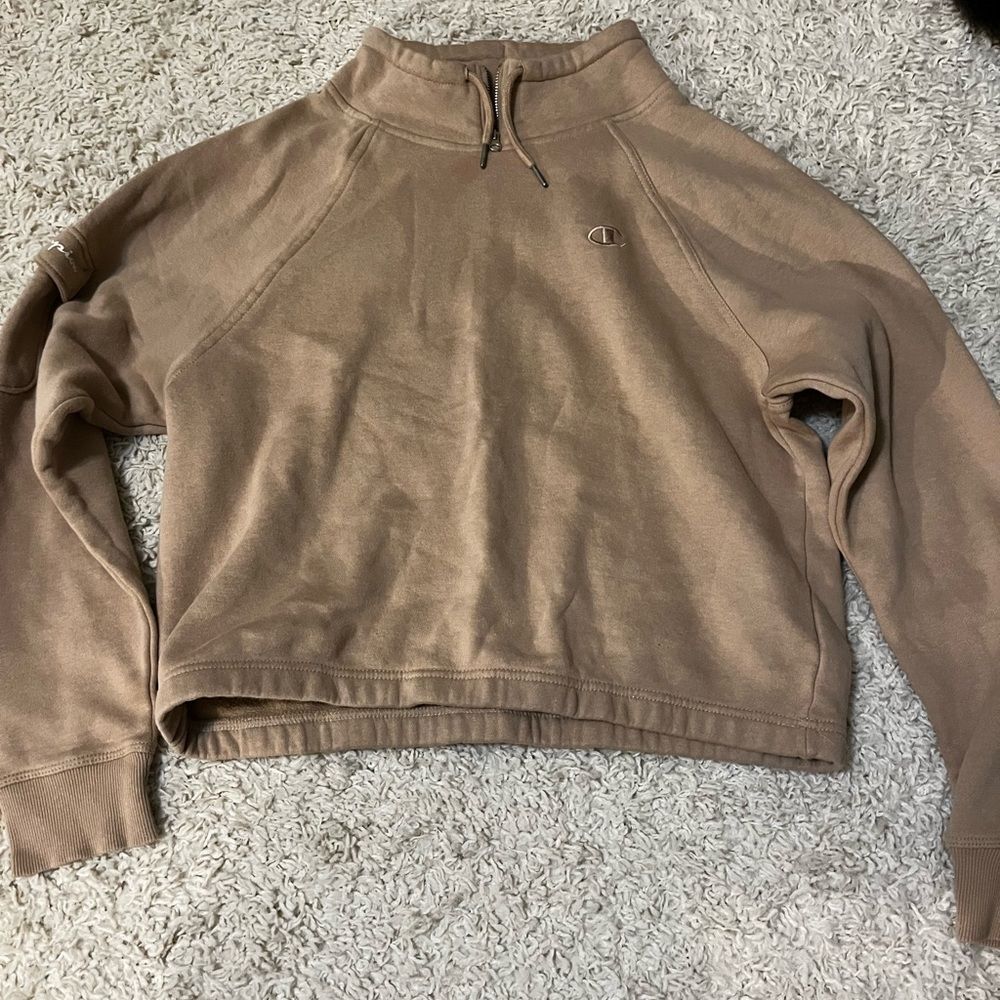 Champion Brown Hoodie size Large